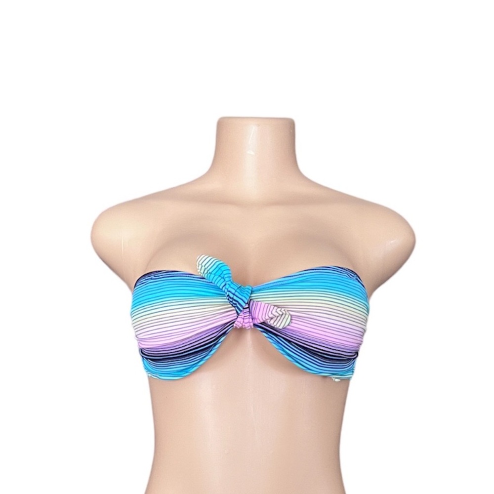 Victoria’s Secret Colorful Padded Strapless Bikini Top size S